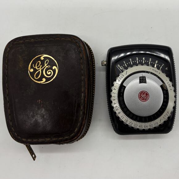 Vintage General Electric Exposure Meter PR-1 Film or Plates Photography Case USA - Picture 2 of 5